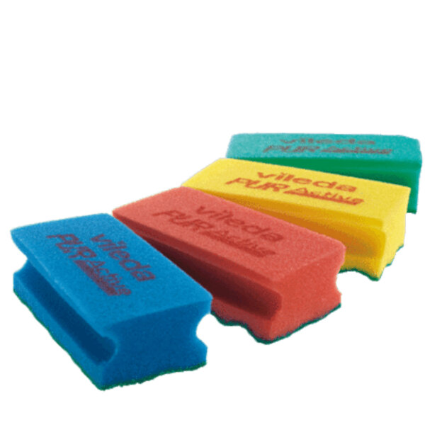 Vileda - PUR Active eckig grün, 10 Stück pro Packung