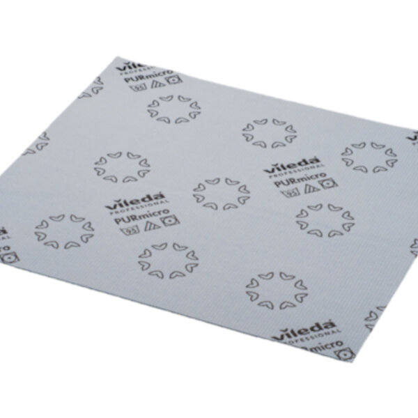 Vileda - PURmicro Active 38x35cm blau Microfasertuch 240g, 5 Stück pro Packung