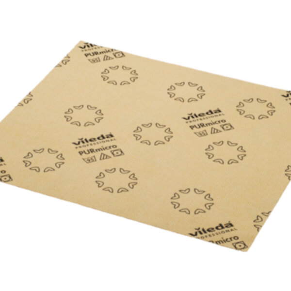 Vileda - PURmicro 38x35cm gelb Microfasertuch 240g, 5 Stück pro Packung