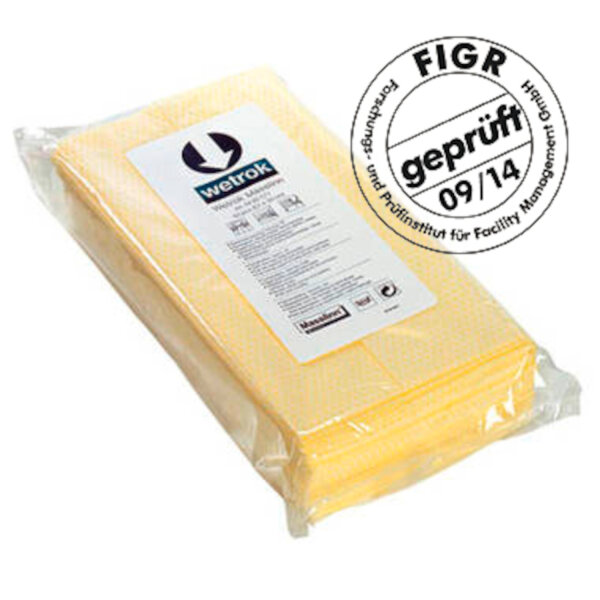 Wetrok - Masslinn gelb Staubbindetuch, 61x57 1Pck á 25 Tücher (18/25 Stk)