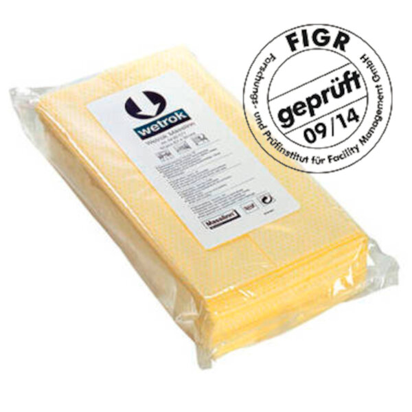Wetrok - Masslinn gelb Staubbindetuch, 61x96, 1Pk=10Tücher (14)