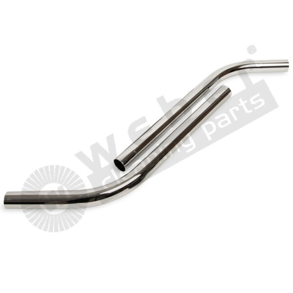 Weber - Metallrohre (2teilig) für NW 38 SRohr 670mm/Rohr