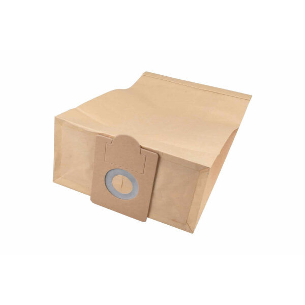 R & S - Papier Filtertüte für Fakir/Nilco S 12 doppellagig, mit Schmutzklappe, 10 St. mit Gummiring