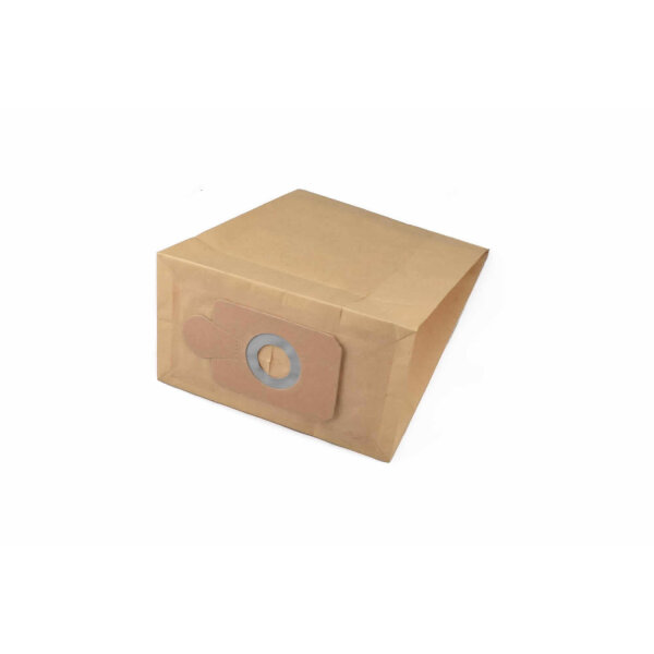 R & S - Papier Filtertüte für Numatic HVR 160-11 doppellagig, mit Schmutzklappe, 10 St. mit Gummiring