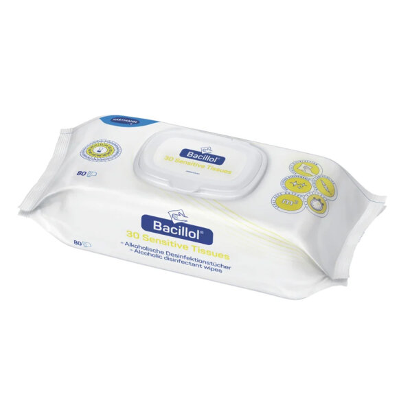 Hartmann - HM Bacillol 30 Tissues 80 Tücher pro Packung Schnelldesinfektionstücher