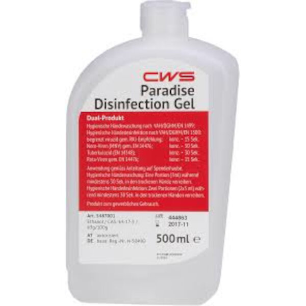 CWS - Paradise Disinfection Gel 500ml (12)