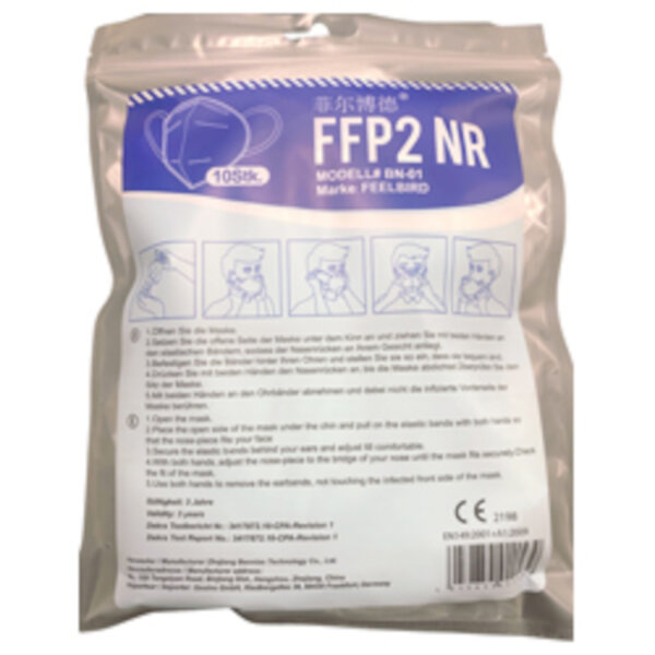 Igefa - Partikelfiltermaske FFP2  filtrierend ohne Ventil  EN 149.2001 Atemschutzmaske (30)