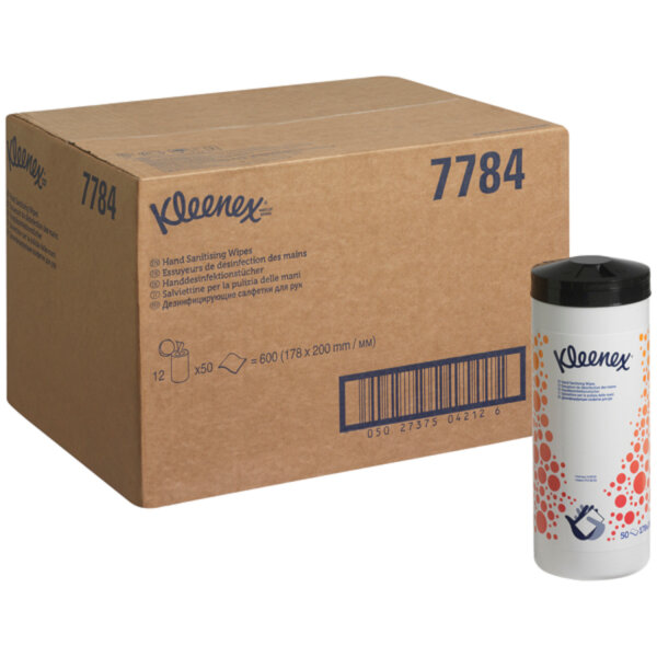 Kimberly-Clark - KC Kleenex Wischtuch weiß feucht 50Tücher (12)