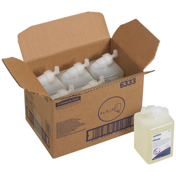 Kimberly-Clark - KCP Kleenex Sanfte Waschlotion hell unparfümiert 1l (6)