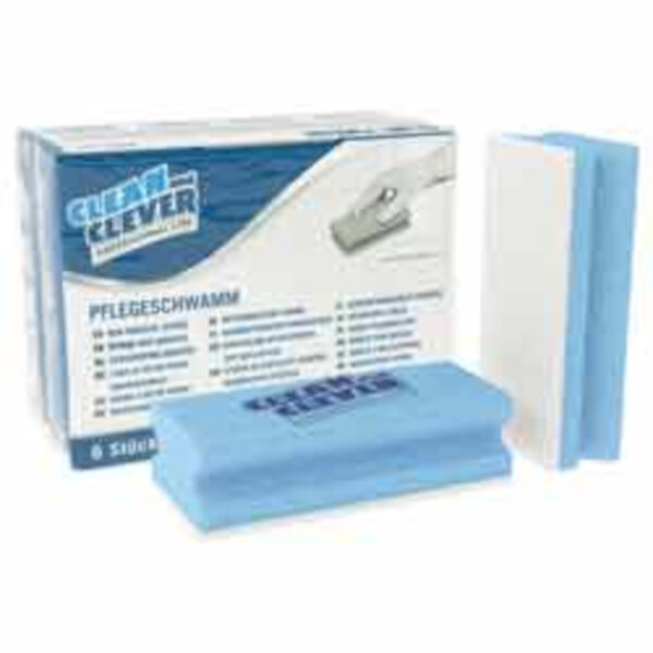 Clean and Clever - PRO61 Pflegeschwamm blau/weiß 6 Stück pro Packung 7x15cm (18)