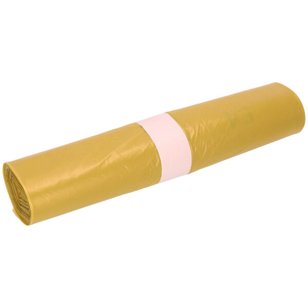Deiss - Abfallsack 120l T60 gelb LDPE 700x1100 25Stk, 10 Rollen pro Karton
