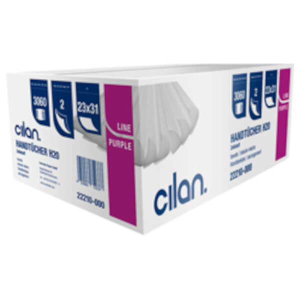 Diverse - Cilan Tissue Falthandtuch H 20 Purple-Line hochweiß2lg 3060Tücher C-Falz Recyclingpapier 23x31cm