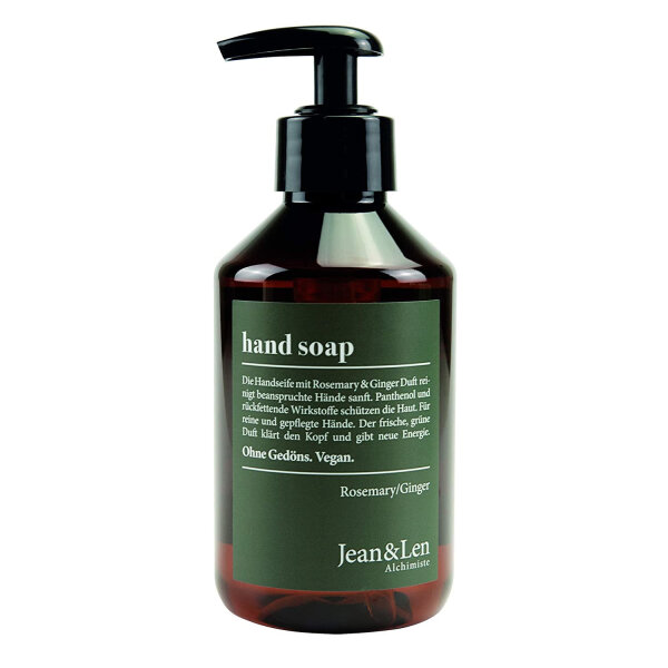 Diverse - Jean & Len Handseife Rosemary & Ginger, Vegan, Ohne Parabene & Silikone 250 ml