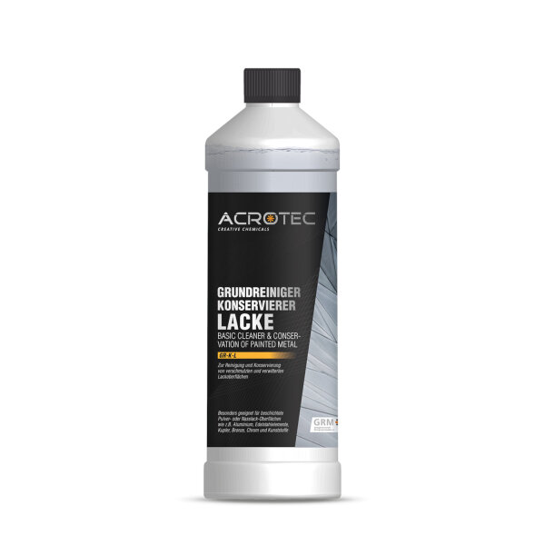 Acrotec - Grundreiniger und Konservierer Lacke GR-K-L 1 Liter GRM gelistet