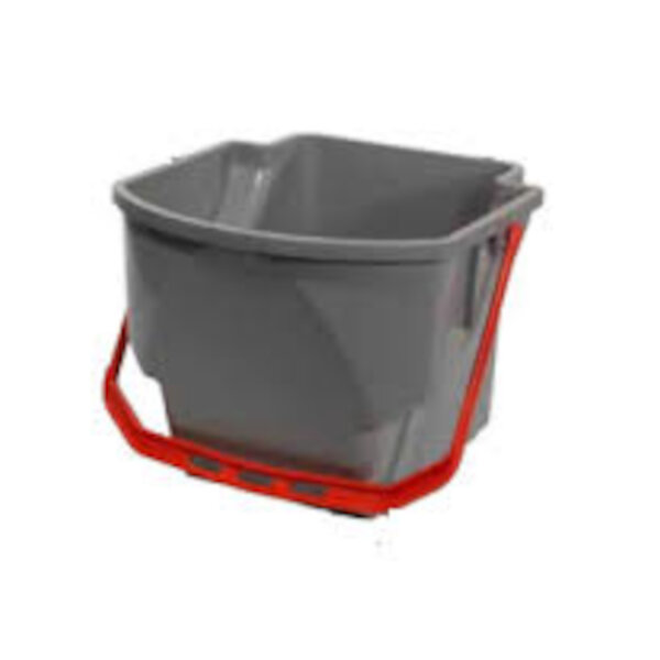 Numatic - MidMop 16 L Eimer, grau mit farbcodiertem Henkel (rot)