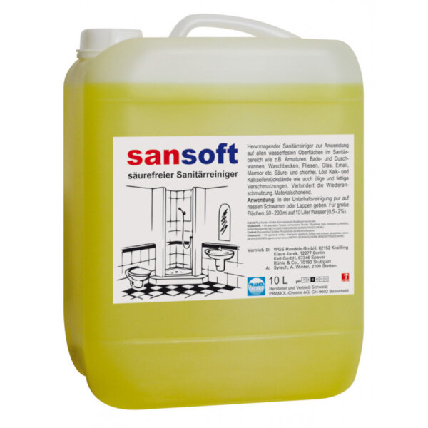 Pramol - Sansoft säurefreier Sanitärreiniger 10l