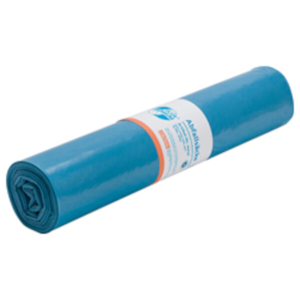 Deiss - Abfallsack 70l blau 31my LDPE Premium Plus Klimaneutral, 10 Rollen pro Karton