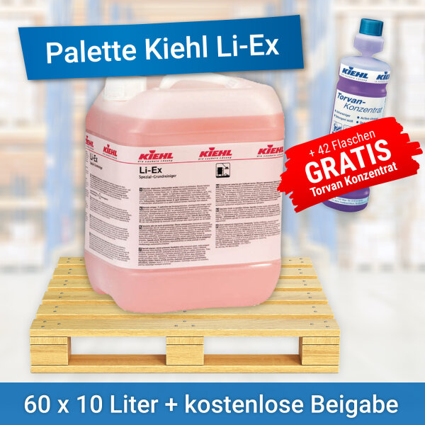 1x Palette Kiehl Li-Ex + 42x Kiehl Torvan-Konzentrat GRATIS!