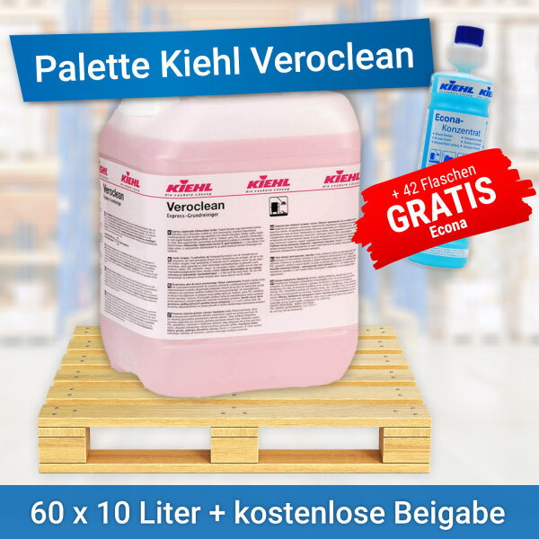 1x Palette Kiehl Veroclean + 42x Kiehl Econa-Konzentrat GRATIS!
