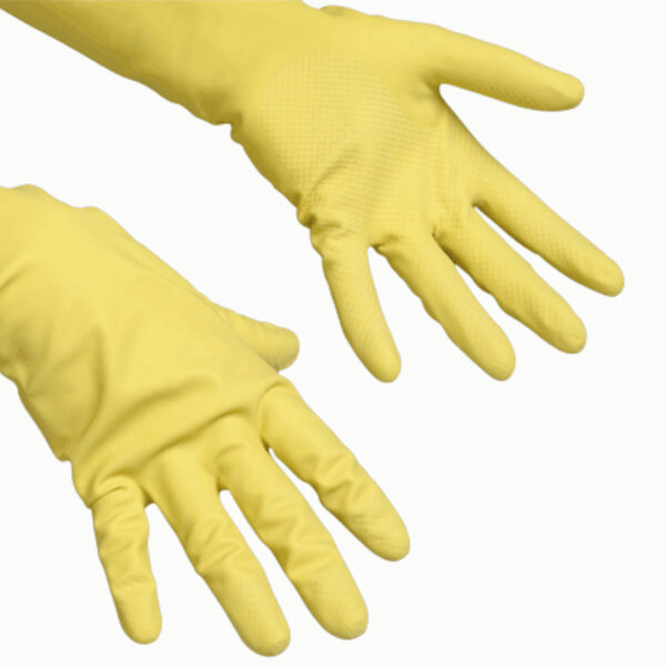 Vileda - Contract - Der Ökonomische Latexhandschuh gelb Gr.M (50), 1 Paar