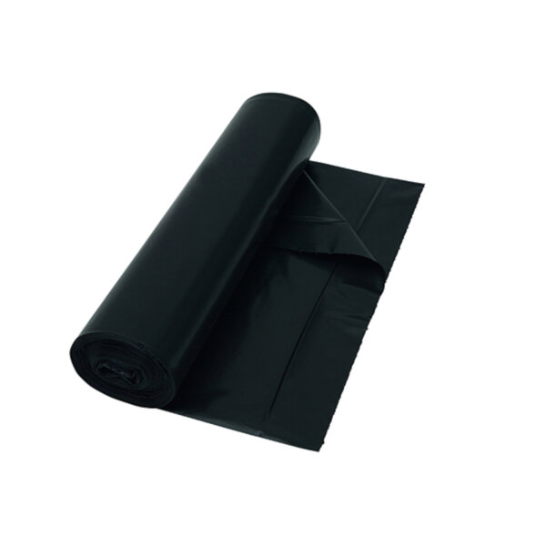 Deiss - Abfallsack 120l T60 schwarz LDPE Recycling 700x1100 25Stk, 10 Rollen pro Karton