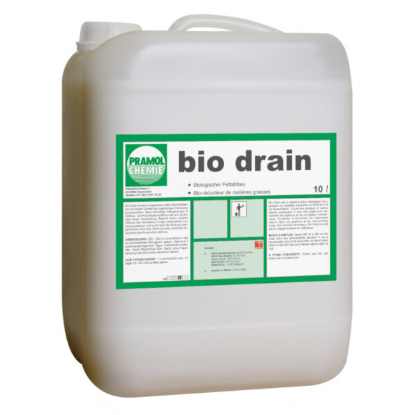 Pramol - Bio Drain 10l Mikrobiologisches Produkt für Rohrleitungen und Fettabscheider