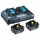 Makita - Power Source Kit Li 18V 2xAkku BL1850B 5Ah/1xDoppel-Schnellladegerät DC18RD