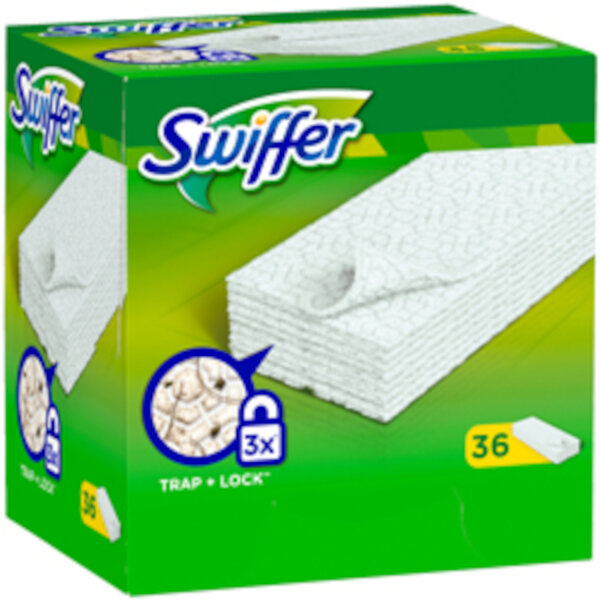 Procter & Gamble - Swiffer Trocken Wischtücher Bodenstaubtücher NFP 36Stk (6) Nachfüllpack