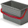 Numatic - 15 ltr. Eimer, grau mit farbcodierten Henkel (rot)