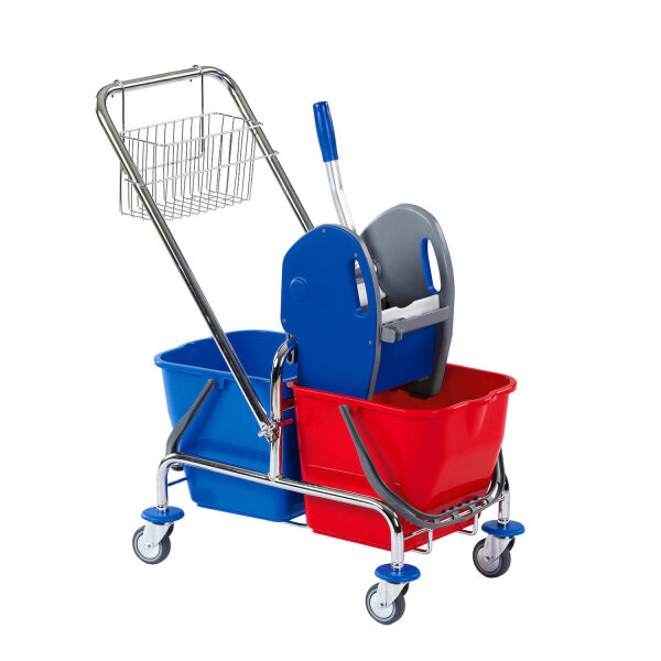 Floorstar - DOFA 20 D Doppelfahrwagen mit Deichsel, KORB 17 L SOLID