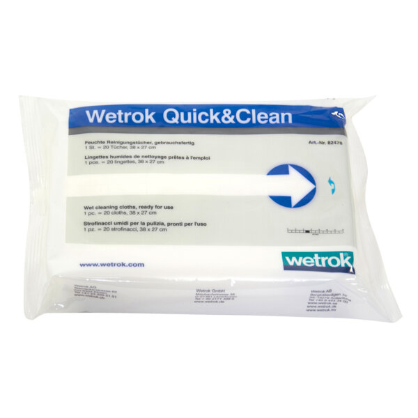 Wetrok - Quick&Clean mit Alkoholreiniger, 20 Tücher pro Packung