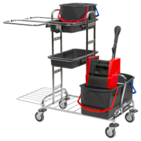 Vermop - Variant 27 2x70l #0667UN Reinigungswagen verchromt unmontiert