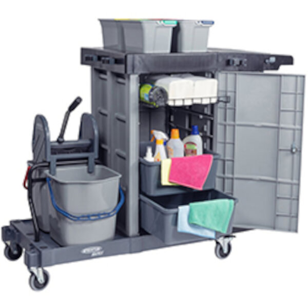 Sprintus - MatriX Verschließbarer Reinigungs­wagen mit Mopp-Presse