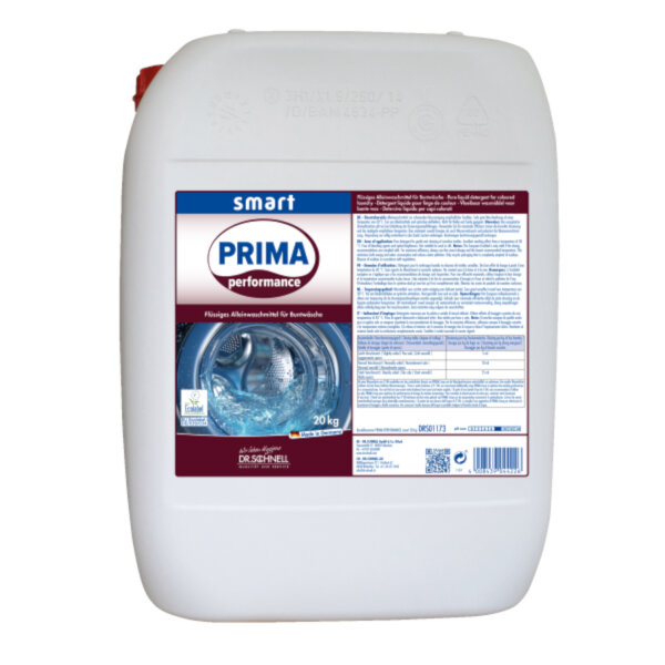 Dr.Schnell - Prima Performance smart 20kg Flüssigwaschmittel Bunt- und Feinwaschmittel