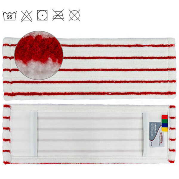 Sprintus - Mikrofasermopp Shark Red 40cm Weiß/Rot (75)