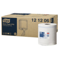 Tork - Standard Papier-WT 2lg M2 naturweiß 35x19cm...