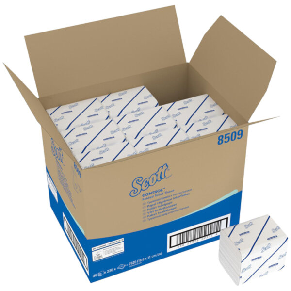 Kimberly-Clark - KCP Scott Control Topa Toilettenpapier weiß 2lg  Einzelblatt 36x220