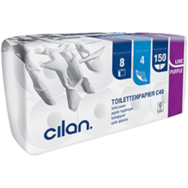 Diverse - Cilan Topa Tissue  C40 4lg Purple-Line 9x8Rll.