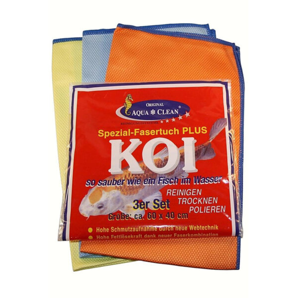 Goffex - Koi Spezial Mikrofasertuch PLUS Groß 3 Stück pro Packung