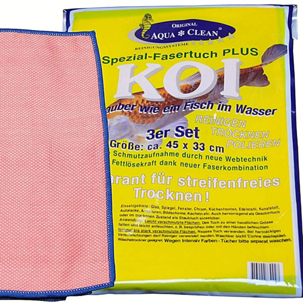 Goffex - Koi Spezial Microfasertuch PLUS Klein 3 Stück pro Packung