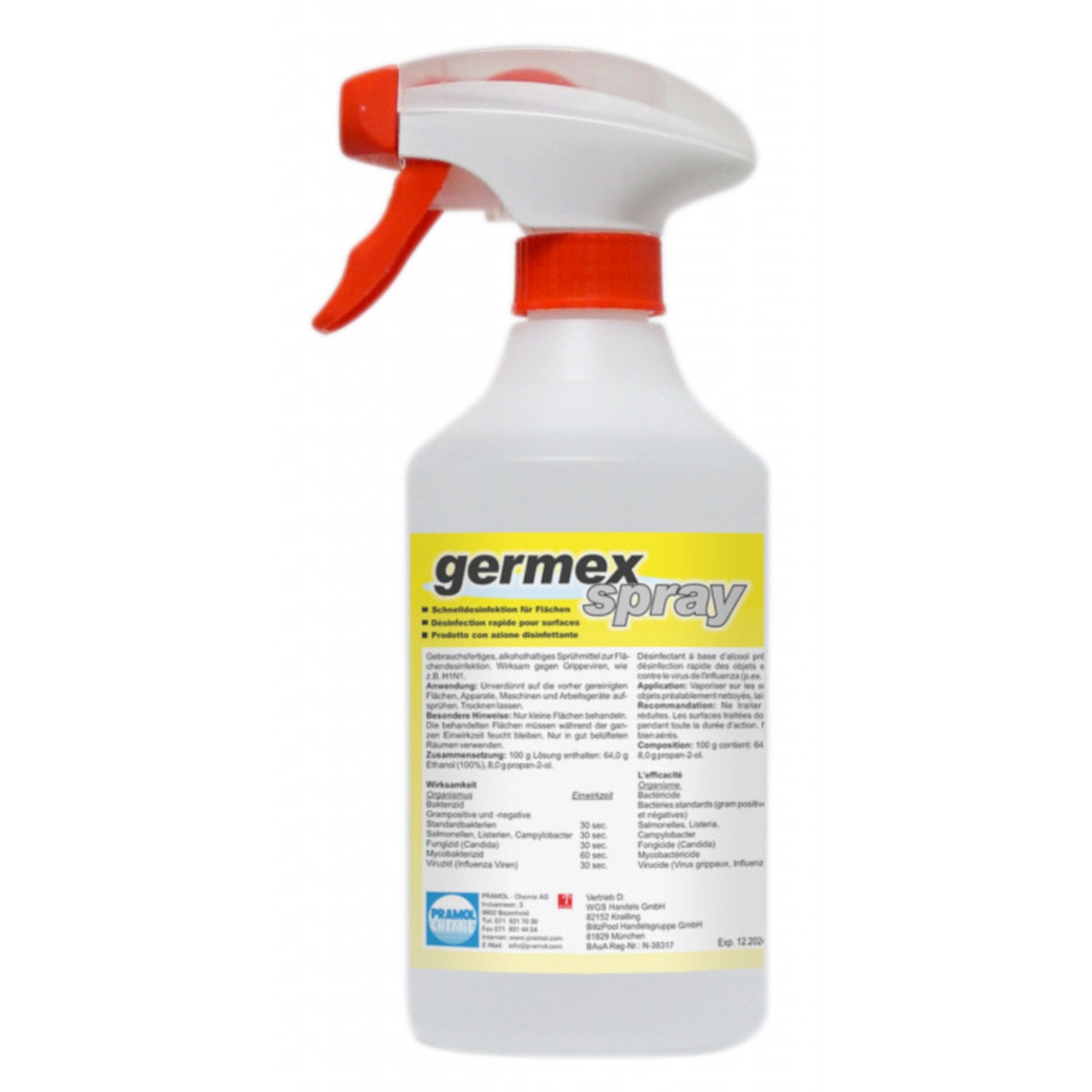 Fetex GmbH - Direktvertrieb - V-Guard Desinfektionsspray mit Mandelöl
